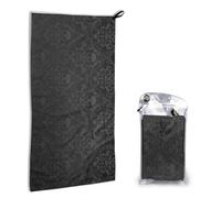 AUGUSTRUSH Quick Dry Towels For Adults 80x40 Cm, Gothic Wallpaper Skull Beach Towel Microfibre Super Soft Absorbent Bath Towels, Lightweight Compact Travel Towels For Sports Gym Swimming Yoga Camping