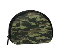 AUGUSTRUSH Small Zippered Coin Purse - Camouflage Mini Canvas Wallet. Portable & Fashionable for Women & Girls. Ideal for Coin, Keychain, Credit Card & Id Storage