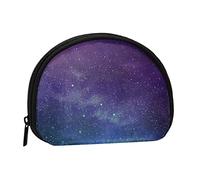 AUGUSTRUSH Small Zippered Coin Purse - Universe with Stars and Galaxy Interstellar Mini Canvas Wallet. Portable & Fashionable for Women & Girls. Ideal for Coin, Keychain, Credit Card & Id Storage