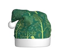 AUGUSTRUSH Unisex Christmas Hat for Adults, Scandinavian Animals Santa Cap, Soft Warm Santa Cap for Holiday Parties Events, Xmas Hat for Festive New Year Party, Christmas Hats for women & men