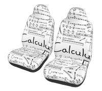 AUGUSTRUSH Universal Fit Car Seat Covers 2 Pack, Math Geometry Geek Calculus, Non-Slip Front Seat Protectors For Cars Suvs Trucks, Breathable Automotive Seat Covers, Driving Comfort