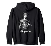Augustus Roman Emperor Ancient Rome Caesar Statue Zip Hoodie