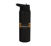 Augustus Roman Empire Legionary Shields Roman History Stainless Steel Insulated Water Bottle