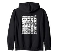 Augustus Tiberius Trajan Hadrian Aurelius Roman Emperors Zip Hoodie