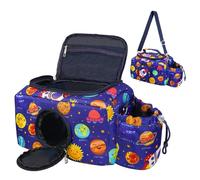AUGVO Carrying Case for Tonies, Portable Case Carrier Compatible with Tonies and Figures Characters for Tonies, Carrying Storage Bag for Tonies Audio Player, Headphones, Blue