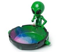 Auhafaly Gifts Alien Smoking Ashtray, 4 inches, Multicolor