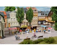Auhagen 11352 HO/OO Gauge Snack Stands and Market Stalls Plastic Kit