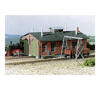 Auhagen 11355 Narrow Gauge Engine Shed with Gantry Crane Modelling Kit