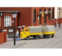 Auhagen 43662 Postal Multicar M22 with trailer