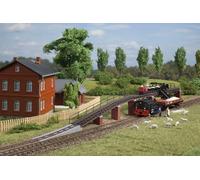 AUHAGEN 43704 TT Light railway loading ramp plus 15 pieces of tr
