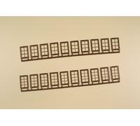 Auhagen 80223 Windows Q, R, brown