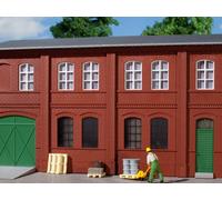 Auhagen 80508 OO/HO Red brick walls with window openings
