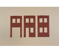 Auhagen 80532 Walls 2578A, walls 2578B and walls 2578C, red