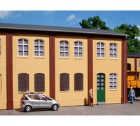 AUHAGEN 80606 HO Brick walls with windows and door openings yellow (8pc)