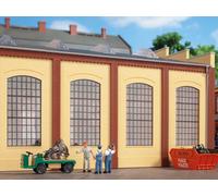 AUHAGEN 80609 HO Walls 2342N yellow industrial windows (4 pcs)