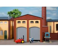 Auhagen 80629 OO/HO 2 Yellow brick walls, 2 Roller Doors And 2 Gates