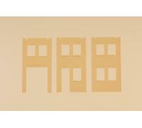 Auhagen 80632 Walls 2578A, walls 2578B and walls 2578C, yellow
