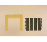 Auhagen 80633 Walls 2579A, yellow, doors T, green