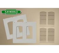 Auhagen 80703 OO/HO Plastered walls with industrial windows