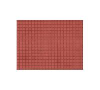SQUARE BROWN PAVING DECORATIVE SHEET 200X100mm (Pack of 2) HO/OO Auhagen 52222