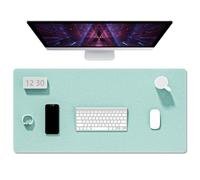 Auhoahsil Felt Desk Mat, Minimalist Large Mouse Pad XXL 35.5 x 15.7 in, Desk Matt for Desktop, Keyboard, Laptop, Computer, Office, Work from Home, Gaming, Light Green