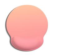 Auhoahsil Mouse Pad, Ergonomic Mouse Pad with Wrist Rest, Pain Relief Computer Gel Mouse Pad Wrist Support for Laptop, Mousepad with Non-Slip PU Base, Mouse Pads for Desk, Pink Gradient