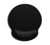Auhoahsil Mouse Pad, Ergonomic Mouse Pad with Wrist Rest, Pain Relief Computer Gel Mouse Pad Wrist Support for Laptop, Mousepad with Non-Slip PU Base, Mouse Pads for Desk, Black