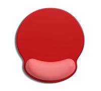 Auhoahsil Mouse Pad, Ergonomic Mouse Pad with Wrist Rest, Pain Relief Computer Gel Mouse Pad Wrist Support for Laptop, Mousepad with Non-Slip PU Base, Mouse Pads for Desk, Red Pink