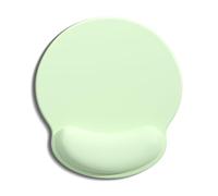 Auhoahsil Mouse Pad, Ergonomic Mouse Pad with Wrist Rest, Pain Relief Computer Gel Mouse Pad Wrist Support for Laptop, Mousepad with Non-Slip PU Base, Mouse Pads for Desk, Light Green