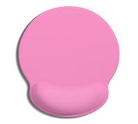 Auhoahsil Mouse Pad, Ergonomic Mouse Pad with Wrist Rest, Pain Relief Computer Gel Mouse Pad Wrist Support for Laptop, Mousepad with Non-Slip PU Base, Mouse Pads for Desk, Hot Pink