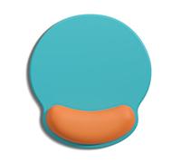 Auhoahsil Mouse Pad, Ergonomic Mouse Pad with Wrist Rest, Pain Relief Computer Gel Mouse Pad Wrist Support for Laptop, Mousepad with Non-Slip PU Base, Mouse Pads for Desk, Teal Orange