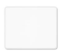 Auhoahsil White Mouse Pad, 12 x 10 Inch Square Mousepad, 3mm Thick Rubber Mouse Mat with Pretty Design, Premium-Textured Non-Slip for Gaming Work Office Wireless Mouse Men Women