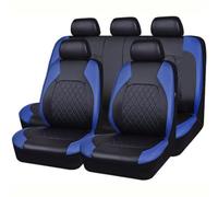 AUHOAZ 9Pcs Full Surround Leather Car Seat Covers for V-W Caddy 2015-2021, Waterproof Breathable Tailored All Seasons Seat Covers Interior Accessories,C/Blue