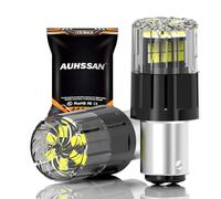 AUHSSAN 1157 BAY15D P21/5W LED Bulb, 6000K Xenon White 6.5W 12V 24V Super Bright for Backup Reverse Turn Signal Tail Brake Light Daytime Running Light (Pack of 2)
