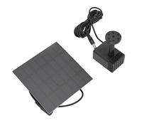 AUHX Solar Water Pump Kit, ABS Material, Large Power Panel, Complete Tool, Solar Fountain Pump Kit, Eco-Friendly, Safe to Use with 6 Nozzles for Bathroom