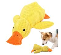 Auiepet Quack-Quack Duck Dog Toy, 2024 Upgraded The Mellow Dog Calming Duck Dog Toy, Durable, Soft Plush, Yellow, Stuffed Duck, Chew Toy, Dog Duck Toy with Quack Sound