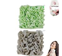 Auiremrti 2 Pieces 2-in-1 Shower Sponge and Bath Towel Set, Washcloth Loofah Combo, Soft Loofah Peeling Sponge for Gentle Cleansing, Suitable for All Skin Types