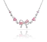 Auiremrti Bow Zircon Bracelet-Friendship is like a Bow, Adjustable Band Bow Bead Chain Bracelet, Trendy Women's Bracelet, Keepsake for Special Moments