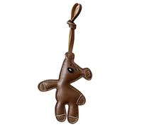 Auiremrti Brown Bear Bag Charm for Ladies, PU Leather Charm, Bear Charm, Keychain, Bag Accessory