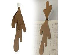 Auiremrti Spilled Coffee Mug Bookmarks, Cute Bookmark Reading Book Lovers Gifts for Reading Lovers Women Men, Festive Day Creative Small Gifts (Double Layer)