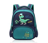 Auirshiky Mini Dinosaur Kids Backpack, Toddler Backpack Kindergarten Canvas Daypack for Boy Girl Cartoon Coin Purse Backpack Holiday Travel Bookbag Outdoor Daypack for 3-6 Year Old