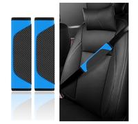 AUJSHDH 2 Pcs Car Seat Belt Pads, for Seat Leon FR Ibiza Cupra ateca Altea Ateca Comfort Breathable Seatbelt Shoulder Padding Protector Soft Seatbelt Protective Cover,B