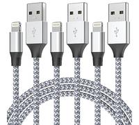 Aukelan 6FT 3Pack Lightning Cable Nylon Braided iPhone Cord Fast Charging Compatible with iPhone 14/13/12 Pro Max/12Pro/11