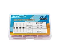 AUKENIEN 1N4007 Diodes 1A 1000V IN4007 Rectifier Diode 1 Amp 1000 Volt DO-41 Electronic Silicon Axial 4007 Diodo (Pack of 200)