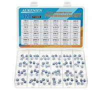 AUKENIEN 24 Values 120pcs 100 200 300 470 500 220 1K 2K 3K 4.7K 5K 150K 10K 20K 30K 47K 50K 100K 200K 300K 470K 500K 1M 2M Ohm Vertical Variable Resistor Potentiometer Assortment Kit