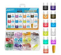 AUKENIEN Mini Car Blade Fuse Set - 110pcs 11 Values 2A-40A Amp Auto Assorted Kit With Clip for Motorcycle Automotive Replacement
