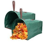Aukful 53 Gallon 1/2/3-Pack Leaf Bags,Large Yard Dustpan-Type Reusable Lawn Yard Waste Bags,Foldable Garden Leaf Collector for Leaves,Debris,Clippings,Lawn Trash