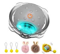 AUKL Interactive Cat Toys Ball with Superdriver, Electric Cat Toy with Motion Activation Recommended on Wool Mat (Robot), Grey, (LP16)