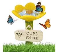 Aukojoy Bee Pollinator Feeder with Drinking Cup and Post Base