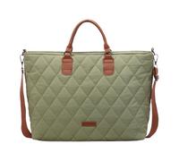 Aukojoy Casual Quilted Shoulder Bag for Women Large Capacity Lightweight Padded Tote Solid Color Puffy Shoulder Bag Travel Work Shopping Handbag, Green, 12.99x5.12x8.27Zoll